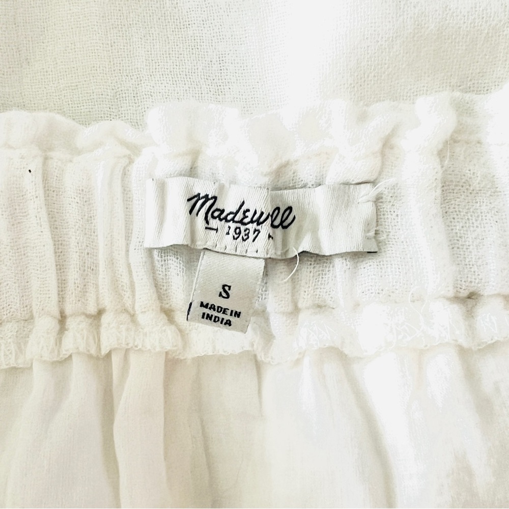 Madewell White Lined Boho Mini Skirt - Picture 5 of 7